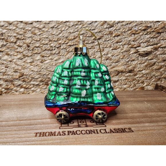 Vtg. Thomas Pacconi Blown Glass Christmas 2003 5 Piece Train Set Ornaments Boxed - Picture 7 of 13
